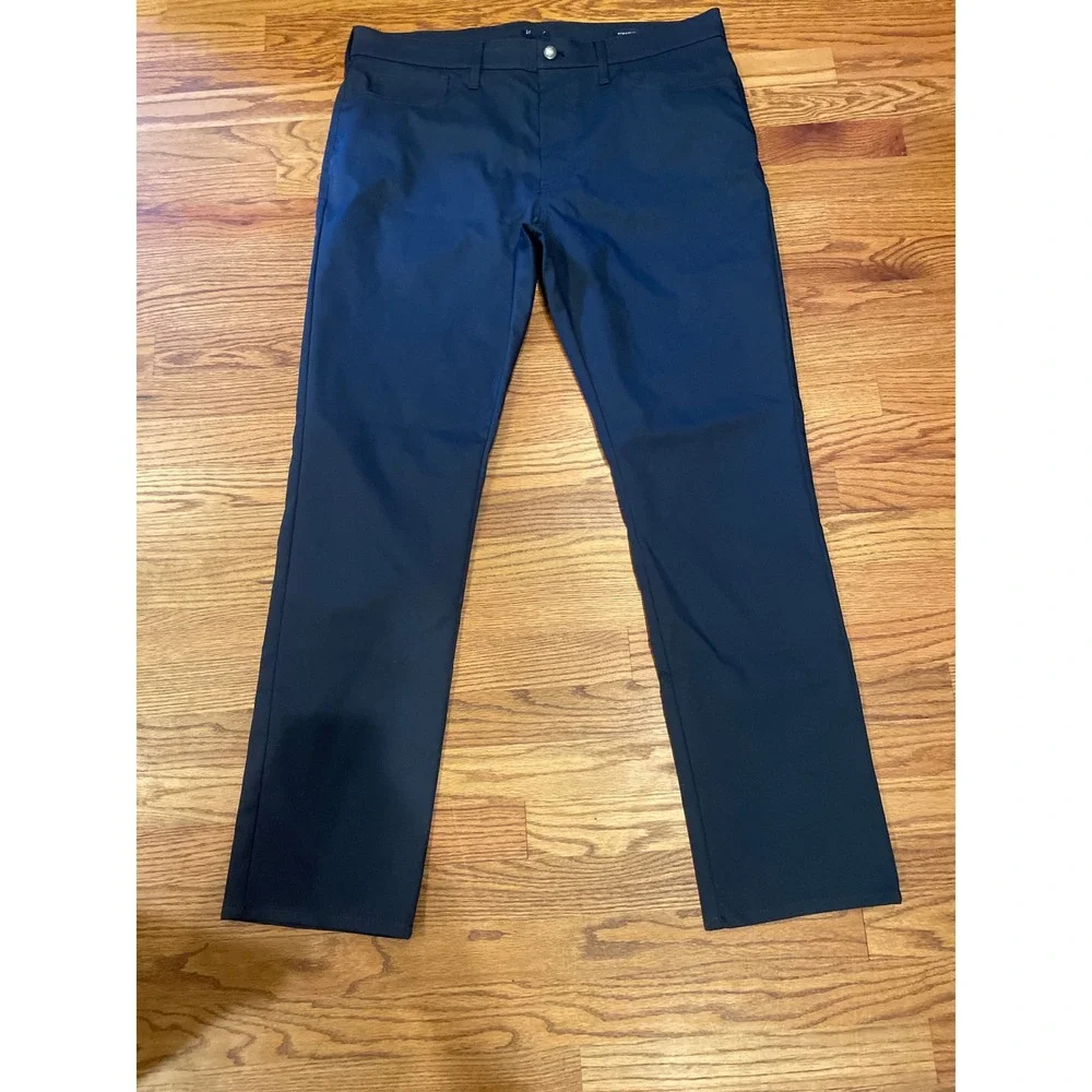 J. Crew Flex Men's Pants 36x32 Blue Grey Straight Fit Tech Performance Lot of 2